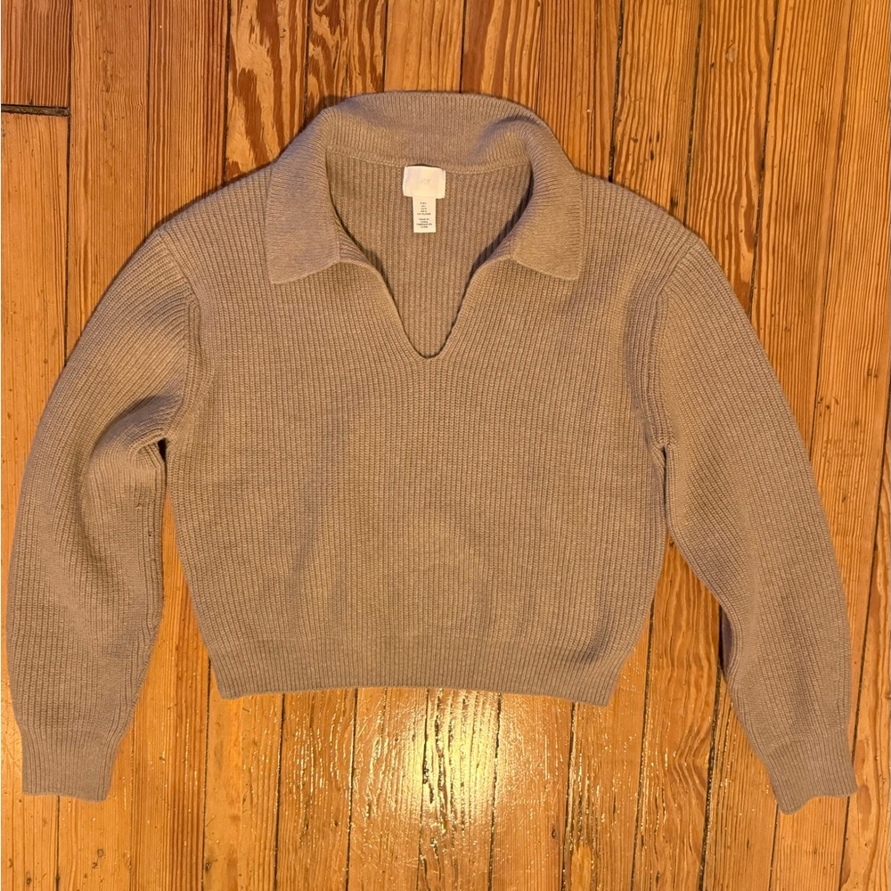 H & M NWOT Women's Beige Sweater L